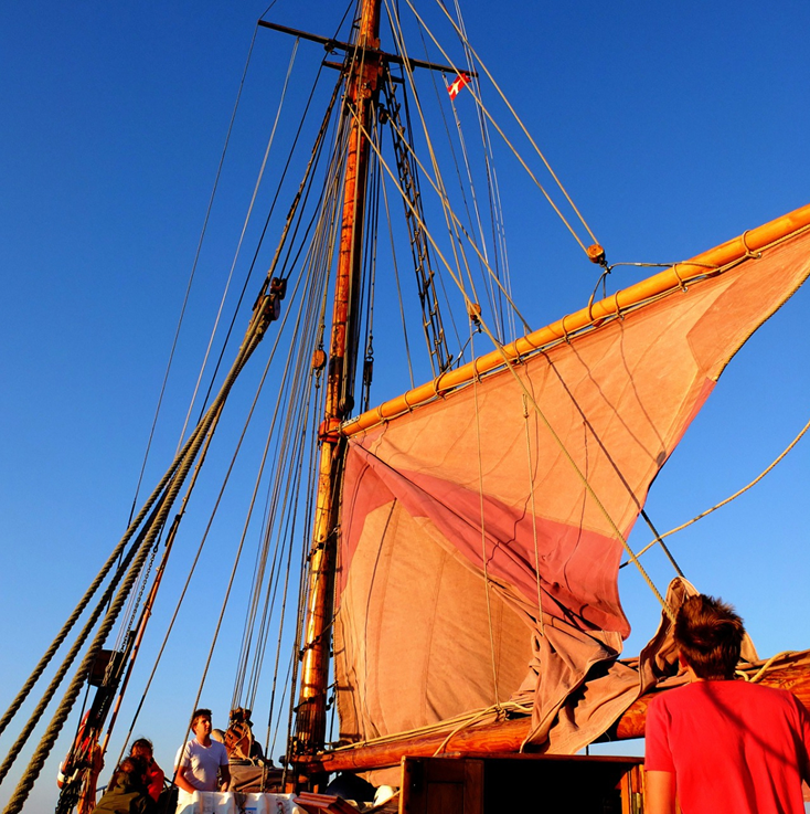 Nordstjernen deck and sails